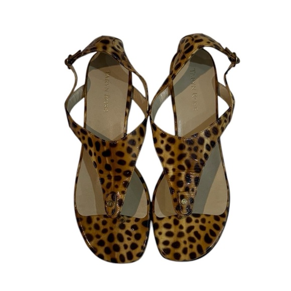 Taryn Rose Kat Patent Low-Wedge Thong Sandals Size 8.5 - Picture 8 of 8